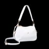 Nas Bag Kadın Omuz ve Çapraz Çanta Çok Gözlü Şık Tasarım (28x18 cm) Beyaz Victoria