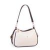 Nas Bag Kadın Omuz ve Çapraz Çanta Çok Gözlü Şık Tasarım (28x18 cm) Krem Kahve Victoria