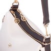 Nas Bag Kadın Omuz ve Çapraz Çanta Çok Gözlü Şık Tasarım (28x18 cm) Krem Kahve Victoria
