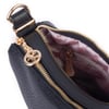 Nas Bag Kadın Omuz ve Çapraz Çanta Çok Gözlü Şık Tasarım (28x18 cm) Siyah Lopez