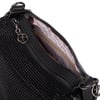 Nas Bag Kadın Omuz ve Çapraz Çanta Çok Gözlü Şık Tasarım (28x18 cm) Siyah  Taşlı