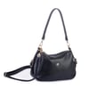Nas Bag Kadın Omuz ve Çapraz Çanta Çok Gözlü Şık Tasarım (28x18 cm) Siyah Victoria