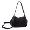 Nas Bag Kadın Omuz ve Çapraz Çanta Çok Gözlü Şık Tasarım (28x18 cm) Siyah  Taşlı