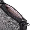 Nas Bag Kadın Omuz ve Çapraz Çanta Çok Gözlü Şık Tasarım (28x18 cm) Siyah Gümüş Taşlı