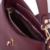 Nas Bag Kadın Oval Omuz ve Çapraz Çanta Bordo Victoria