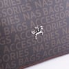 Nas Bag Kadın Postacı Çanta Çift Askılı Kahve Taba Yazılı