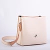 Nas Bag Kadın Postacı Çanta Çift Askılı Krem Camel Gofraj