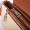 Nas Bag Kadın Postacı Çantası Çift Askılı Kum Taba Karaca  (22x16x5 cm)