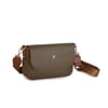 Nas Bag Kadın Postacı Çantası Çift Askılı Yeşil Taba Açelya(22x16x5 cm)