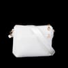 Nas Bag Kadın Postacı Çapraz Çanta Beyaz Mercan   (en 25 cm ;boy 22 cm )