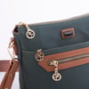 Nas Bag Kadın Postacı Çapraz Çanta Yeşil Taba Karaca  (en 25 cm ;boy 22 cm )
