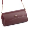 Nas Bag Kadın Sade Şık Omuz ve Çapraz Çanta (en 24 cm ;boy 12 cm ) Bordo