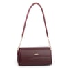 Nas Bag Kadın Sade Şık Omuz ve Çapraz Çanta (en 24 cm ;boy 12 cm ) Bordo