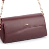 Nas Bag Kadın Sade Şık Omuz ve Çapraz Çanta (en 24 cm ;boy 12 cm ) Bordo