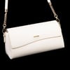 Nas Bag Kadın Sade Şık Omuz ve Çapraz Çanta (en 24 cm ;boy 12 cm ) Krem
