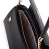 Nas Bag Kadın Sade Şık Omuz ve Çapraz Çanta (en 24 cm ;boy 12 cm ) Siyah