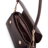 Nas Bag Kadın Sade Şık Omuz ve Çapraz Çanta (en 24 cm ;boy 12 cm ) Kahverengi