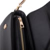 Nas Bag Kadın Sade Şık Omuz ve Çapraz Çanta (en 24 cm ;boy 12 cm ) Siyah