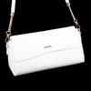 Nas Bag Kadın Sade Şık Omuz ve Çapraz Çanta (en 24 cm ;boy 12 cm ) Beyaz