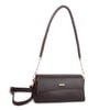 Nas Bag Kadın Sade Şık Omuz ve Çapraz Çanta (en 24 cm ;boy 12 cm ) Kahverengi