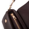 Nas Bag Kadın Sade Şık Omuz ve Çapraz Çanta (en 24 cm ;boy 12 cm ) Kahverengi