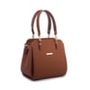 Nas Bag Kadın Sade ve Şık El ve Omuz Çantası Taba Lacst  (Ölçüsü:24x21x16)