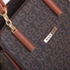 Nas Bag Kadın Sade ve Şık El ve Omuz Çantası Kahve Taba  Yazılı  (Ölçüsü:24x21x16)