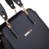 Nas Bag Kadın Sade ve Şık El ve Omuz Çantası Siyah  Mngo  (Ölçüsü:24x21x16)
