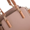 Nas Bag Kadın Sade ve Şık El ve Omuz Çantası Kum  Mngo  (Ölçüsü:24x21x16)