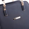 Nas Bag Kadın Sade ve Şık El ve Omuz Çantası Siyah Dona   (Ölçüsü:24x21x16)