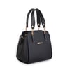 Nas Bag Kadın Sade ve Şık El ve Omuz Çantası Siyah  Mngo  (Ölçüsü:24x21x16)