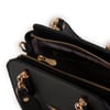 Nas Bag Kadın Sade ve Şık El ve Omuz Çantası Siyah  Mngo  (Ölçüsü:24x21x16)