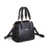 Nas Bag Kadın Sade ve Şık El ve Omuz Çantası Siyah Lazer  (Ölçüsü:24x21x16))