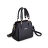 Nas Bag Kadın Sade ve Şık El ve Omuz Çantası Siyah  Mngo  (Ölçüsü:24x21x16)