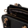 Nas Bag Kadın Sade ve Şık El ve Omuz Çantası Siyah Lazer  (Ölçüsü:24x21x16))