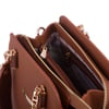 Nas Bag Kadın Sade ve Şık El ve Omuz Çantası Taba Lacst  (Ölçüsü:24x21x16)