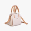Nas Bag Kadın Sade ve Şık El ve Omuz Çantası Krem Camel Mngo  (Ölçüsü:24x21x16)