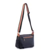 Nas Bag Kadın Salaş Çok Gözlü Çapraz Çanta Siyah  Taba  Buzzy   ( en :30cm x boy: 20 cm )