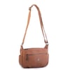Nas Bag Kadın Salaş Çok Gözlü Çapraz Çanta  Taba Dona ( en :30cm x boy: 20 cm )