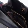Nas Bag Kadın Şık Sade Midiboy  El ve Çapraz Çanta Siyah Dona 