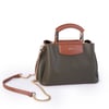 Nas Bag Kadın Şık Zincirli El ve Omuz Çantası Midiboy Yeşil Taba Liza   27x 19 cm 