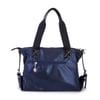 Nas Bag Kadın Taşlı Fermuarlı Şık Omuz Çantası ve Ayarlanabilir Askılı Lacivert  Simli(33x30x12 cm)