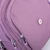 Nas Bag Kadın Water PROOF Ultra Hafif Çift Gözlü Orta Boy Sırt Çantası Mor 