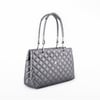 Nas Bag Kapitone Kadın El ve Omuz  Çantası Gri  ( en :36 cm x boy :23 cm )
