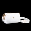 Nas Bag Mini Boy Kadın 3 Gözlü Çapraz Çanta (en 18 cm ;boy 11 cm ) Beyaz Lopez