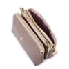 Nas Bag Mini Boy Kadın 3 Gözlü Çapraz Çanta (en 18 cm ;boy 11 cm ) Vizon Victoria