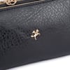 Nas Bag Mini Boy Kadın 3 Gözlü Çapraz Çanta (en 18 cm ;boy 11 cm ) Siyah Victoria