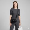 Nas Bag Mini Boy Kadın 3 Gözlü Çapraz Çanta (en 18 cm ;boy 11 cm ) Siyah Victoria