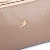 Nas Bag Mini Boy Kadın 3 Gözlü Çapraz Çanta (en 18 cm ;boy 11 cm ) Vizon Victoria