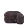 Nas Bag Mini Kadın Çapraz Mini Cüzdanlı At Amblemli Kahve Taba Yazılı  (eni :20 cm ; boy 14 cm)
